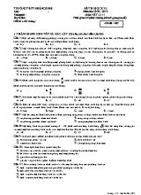 Đề thi học kỳ II môn Vật lý Lớp 11 - Mã đề 485 - Năm học 2018-2019 - Trường THPT Nhân Chính